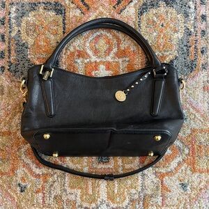 Brahmin Elegant Black Leather Handbag